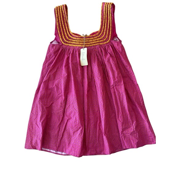 Anthropologie Woman’s Dress Let Me Be Swing Sz Medium Tunic Pink Vacation Casual - Picture 5 of 11